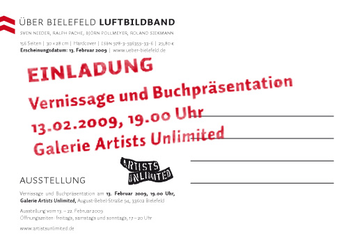 Luftbilder Bielefeld Ausstellung Einladung